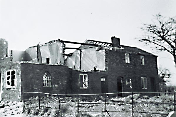 Mill houses being demolished