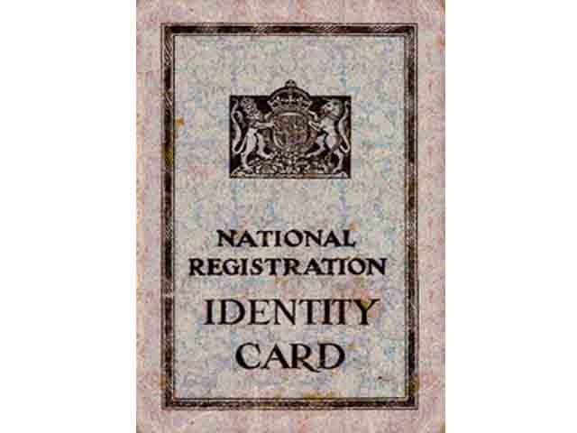 1939 National Registration Card